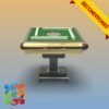 Durable reconditioned mahjong table with included game accessories