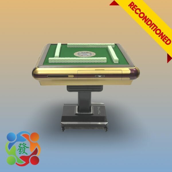 Durable reconditioned mahjong table with included game accessories