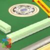 Durable reconditioned mahjong table with included game accessories