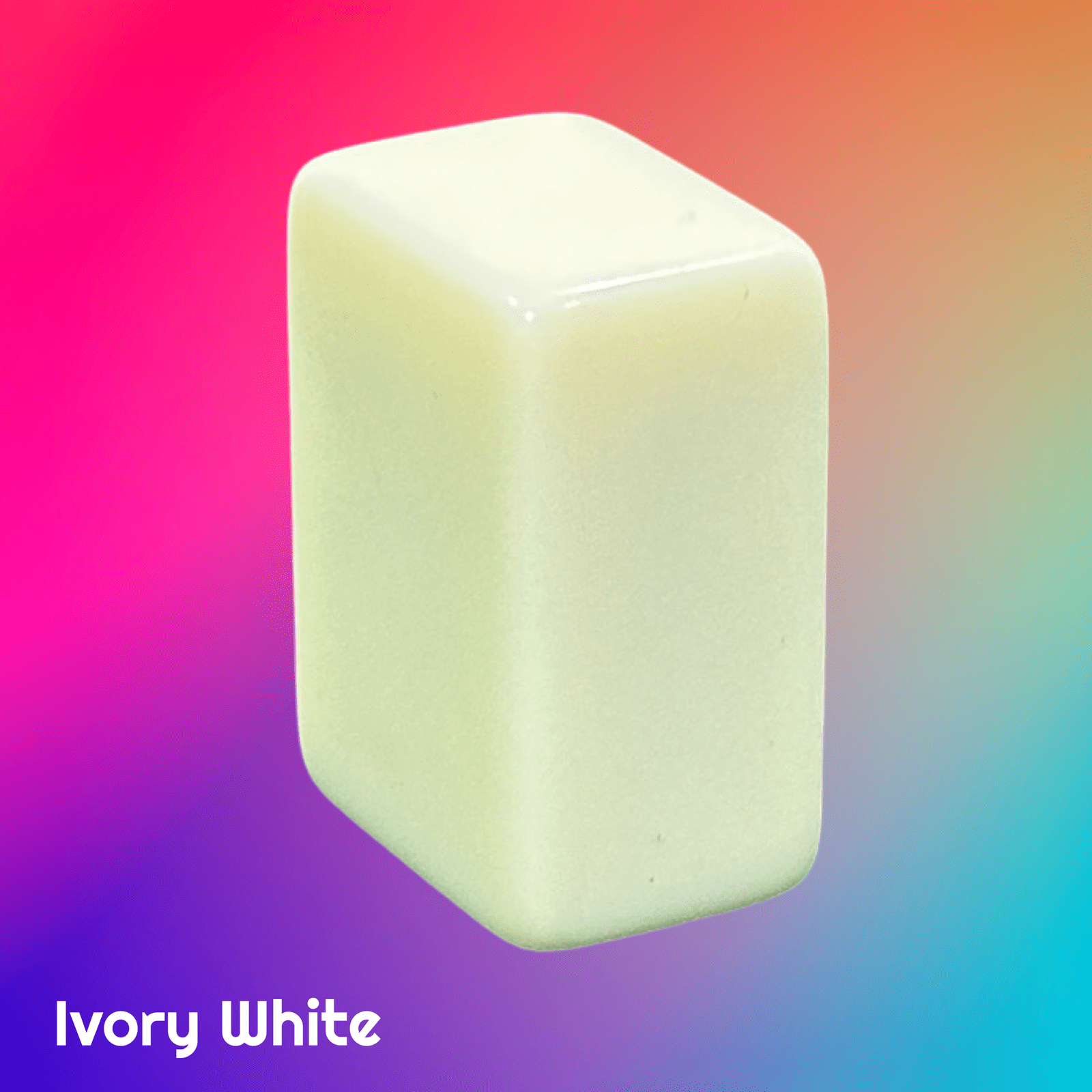 Ivory White automatic mahjong tiles with a smooth and classic finish