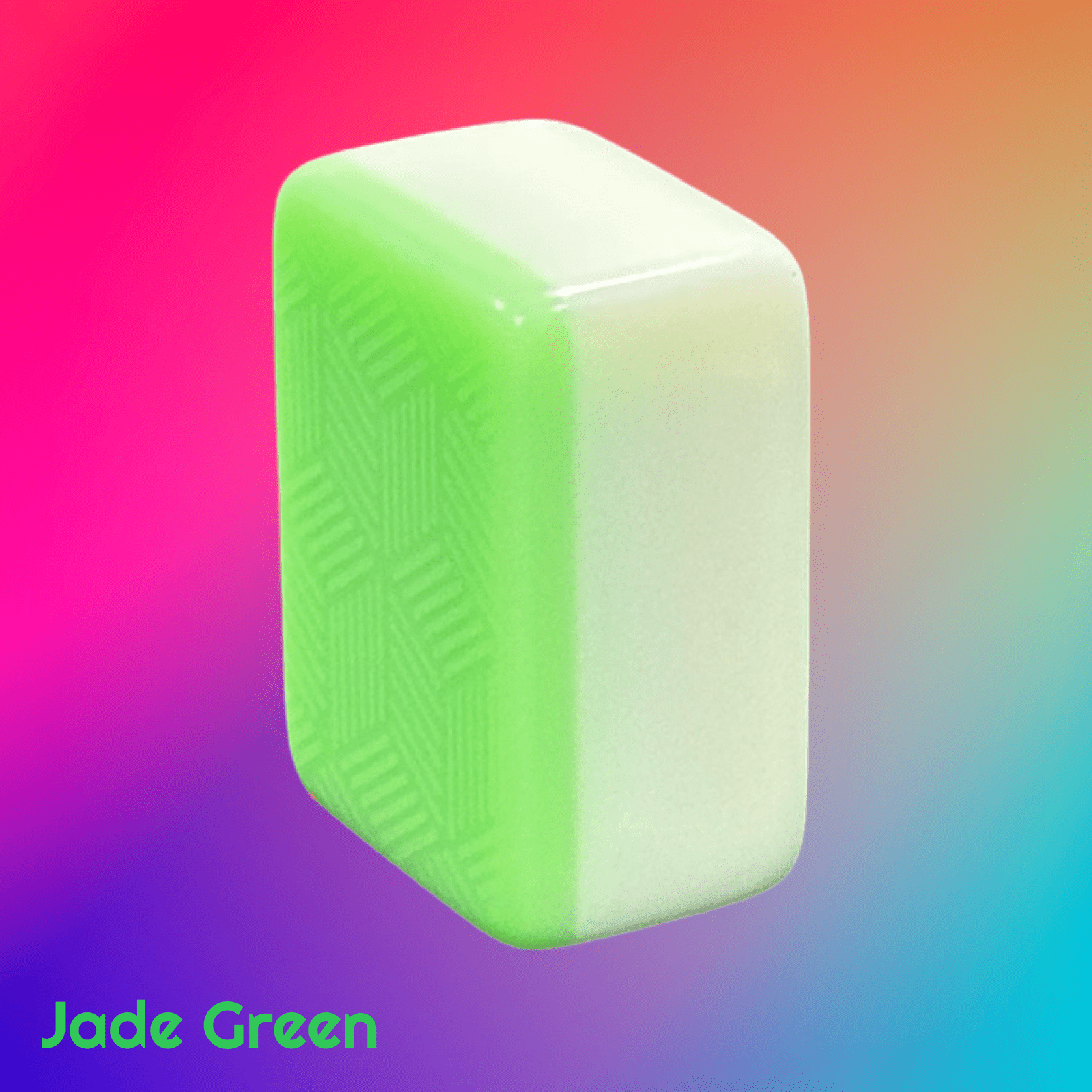 Jade Green automatic mahjong tiles inspired by nature's hues